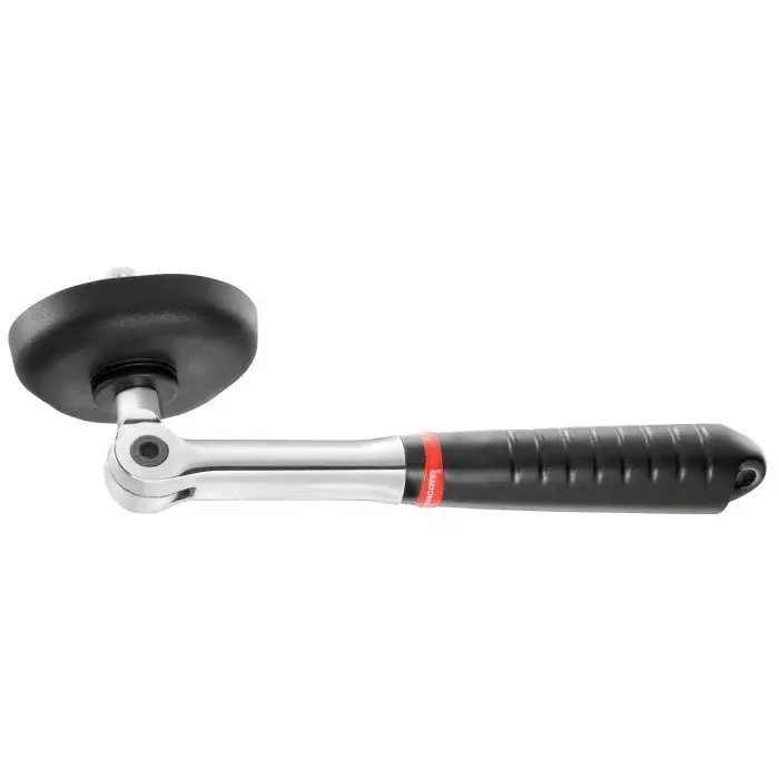 Facom 3/8 in Square Socket Wrench with Bi-material Elastomer Handle, 280 mm Overall, D.48