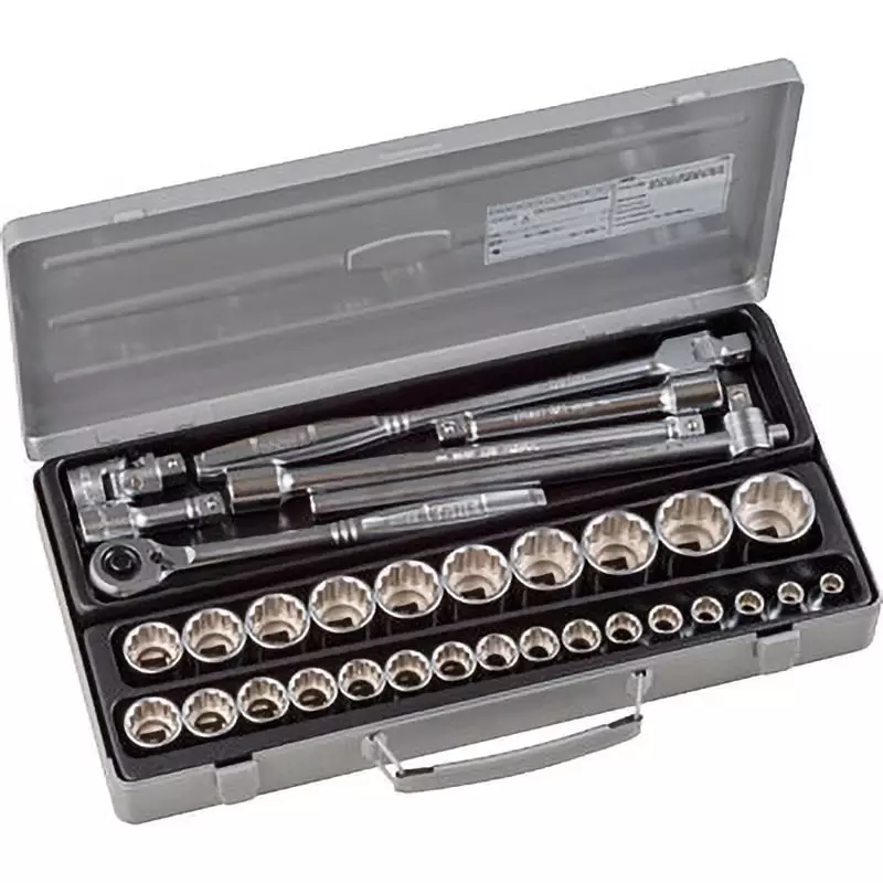TONE Socket Wrench Set 170M 12.7 mm Square Drive, 170M (Set of 33 Pcs)