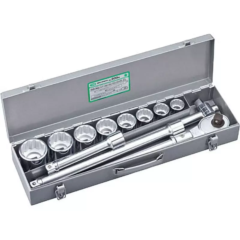 TONE Socket Wrench Set 200M 19 mm Square Drive, 200M (Set of 12 Pcs)