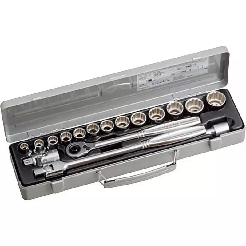 TONE Socket Wrench Set 750 12.7 mm Square Drive, 750 (Set of 17 Pcs)