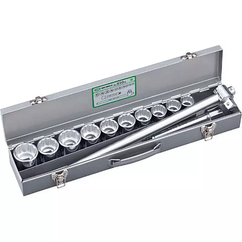 TONE Socket Wrench Set 210M 19 mm Square Drive, 210M (Set of 12 Pcs)