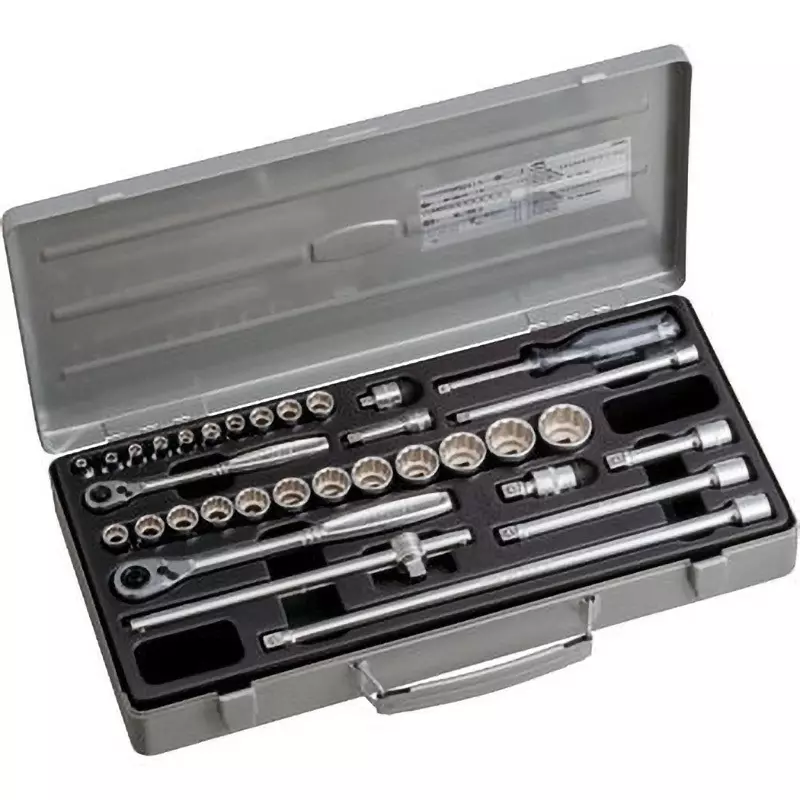 TONE Mixed Socket Wrench Set 230Mx 6.35 - 9.5 mm Square Drive, 230MX (Set of 33 Pcs)