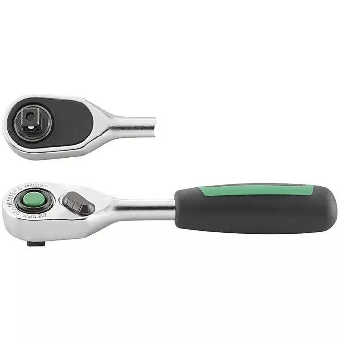 STAHLWILLE 1/4 in Square Ratchet with Ratchet Handle, 117 mm Overall, 11111020