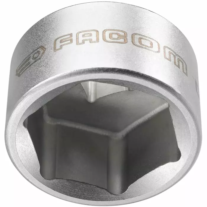 Facom 3/8 inch Drive 27mm Oil Filter Socket, 6 point, D.163-27