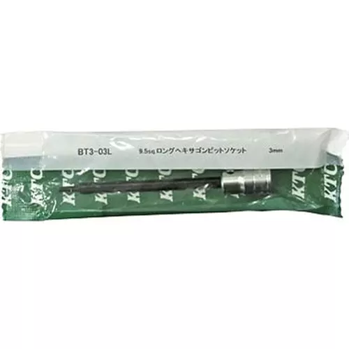 Ktc Long Hexagon Bit Socket 9.5 mm Sq. Drive, BT3-9/64L