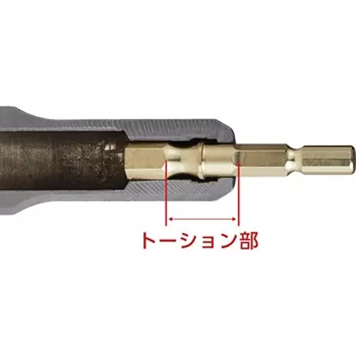 Ktc Short Impact Driver Hexagon Socket Bit 19 mm 6.35 mm Sq. Drive 76 mm Length, BZP63S-19