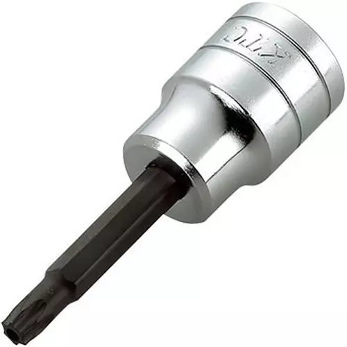 Ktc T Tamper-Proof Torx Bit Socket 80 mm Dimension 12.7 mm Sq. Drive, BT4-T55H