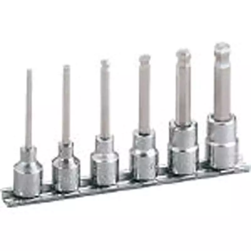 TONE Ball Point Hexagon Socket Set With Holder 9.5 mm, HBH306