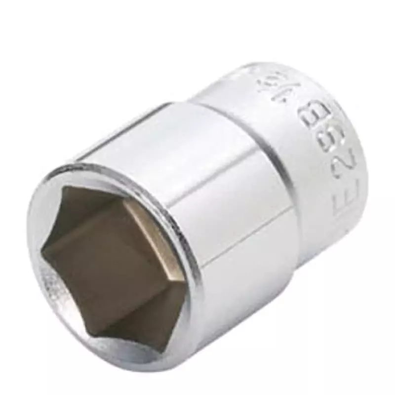 TONE Socket 6 Corners Hexagon Type 9.5 mm Square Drive, 3SB14