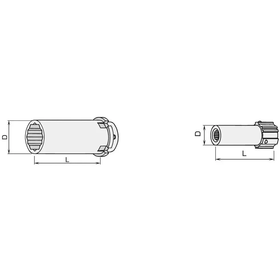 TONE Inner Socket Torcia Tip 219 mm for Shear Wrench M Series M16, 216TA20