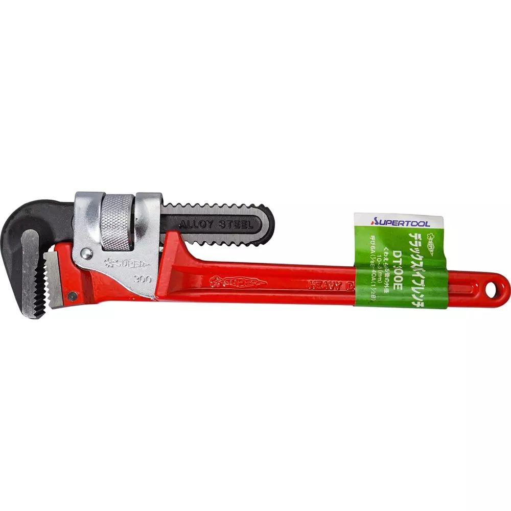 Super Tool Deluxe Pipe Wrench 300 mm Overall Length, DT300E