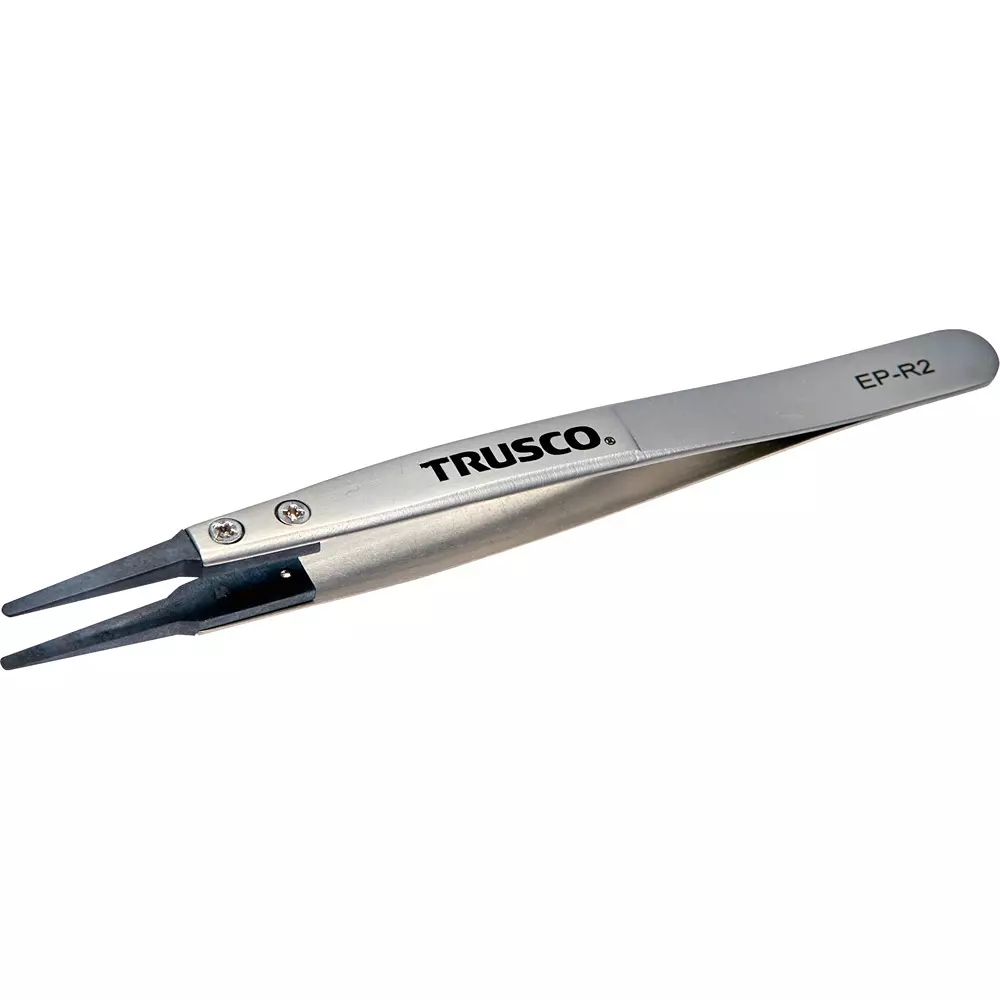 TRUSCO ESD Tip Tweezer 127 mm Overall Length, EP-R2