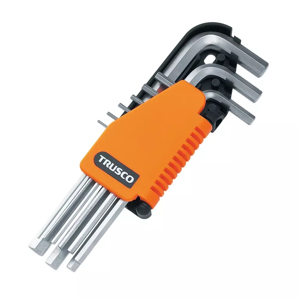 TRUSCO Hexagonal Bar Wrench Set Hexagonal Tip, TX-9S