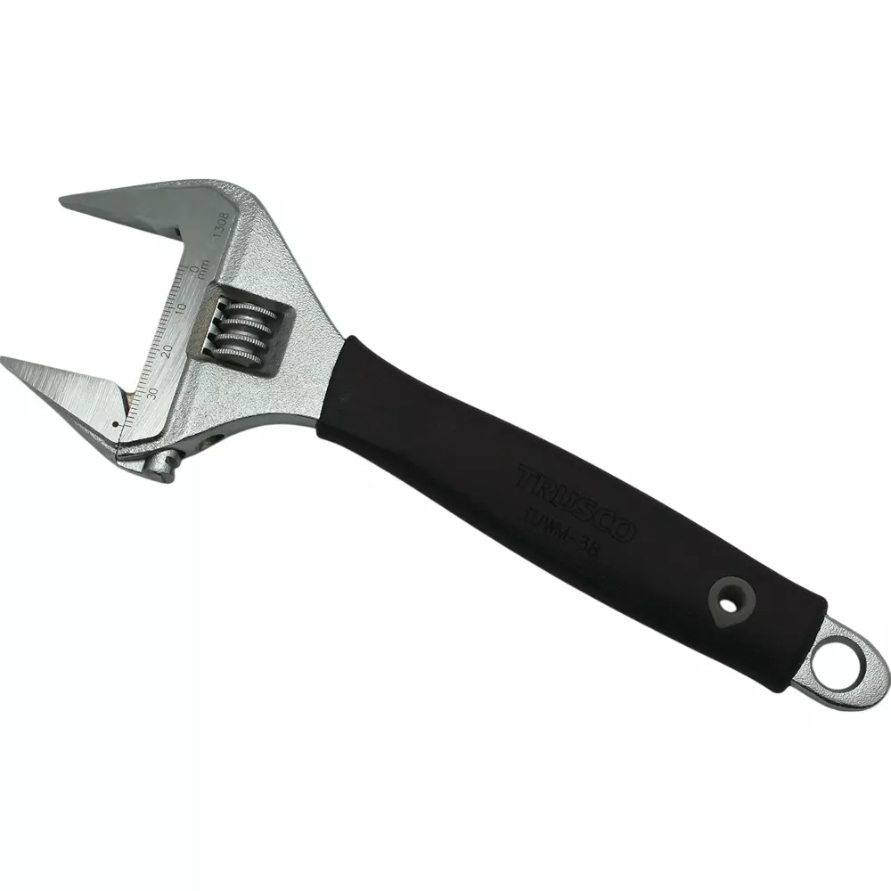 TRUSCO Ultra Wide Opening Monkey Wrench Chromium Vanadium Steel, TUWM-60