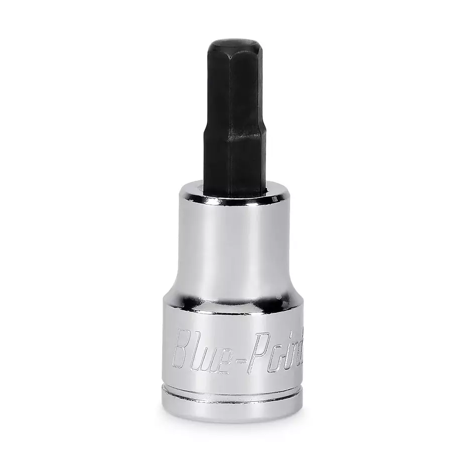Blue-Point 3/8 inch (9.52 mm) Drive Standard Hex Socket Driver Chrome Finish Alloy Steel Body and Size 7 mm, BLPH387