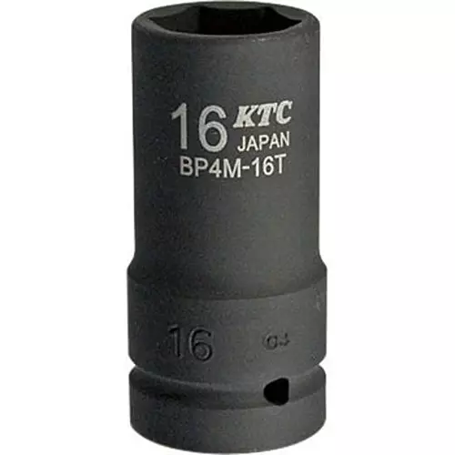 Ktc Semi-Deep Impact Socket 52 mm OL 12.7 mm Sq. Drive, BP4M-16T