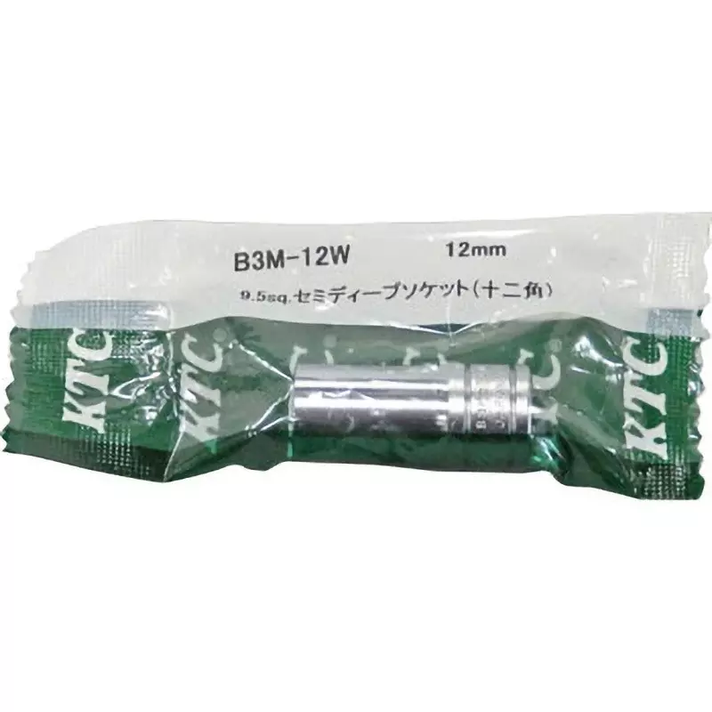 Ktc 12 Corners Semi-Deep Socket 9.5 mm Sq. Drive, B3M-12W
