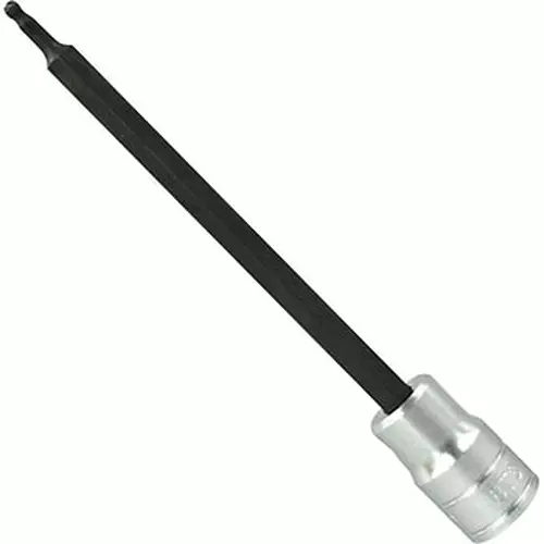 Ktc Long Ball Point Hexagon Bit Socket 9.5 mm Sq. Drive, BT3-04BPL