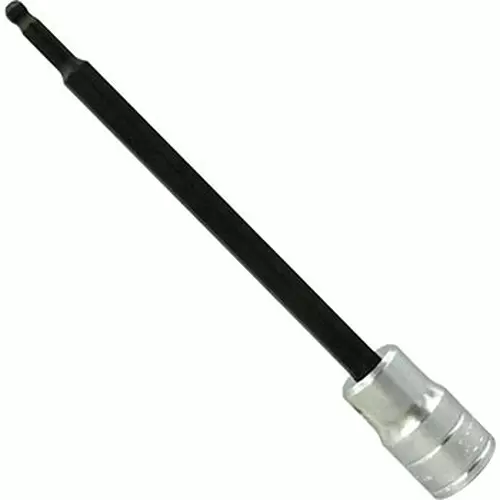 Ktc Long Ball Point Hexagon Bit Socket 9.5 mm Sq. Drive, BT3-04BPL