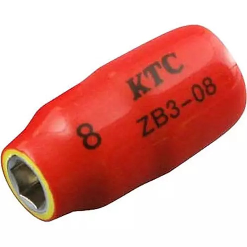 Ktc Insulated Socket 8 mm 9.5 mm Sq. Drive 1000V Rated, ZB3-08