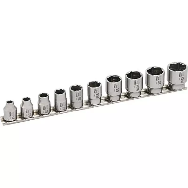 TONE Sus Socket Set Hexagon With Holder 9.5 mm, SHSB310