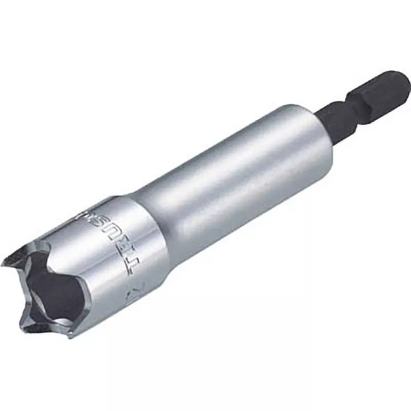 TRUSCO Electric Screwdriver Socket 6.35 mm Shank Dia, TEPC-12
