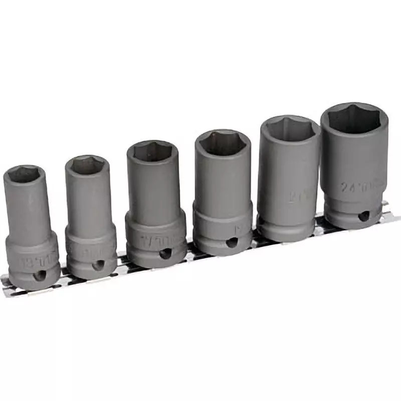 TRUSCO Long Socket Set 12.7 mm Square Drive,T4-6LSET (Pack of 6 Pcs)