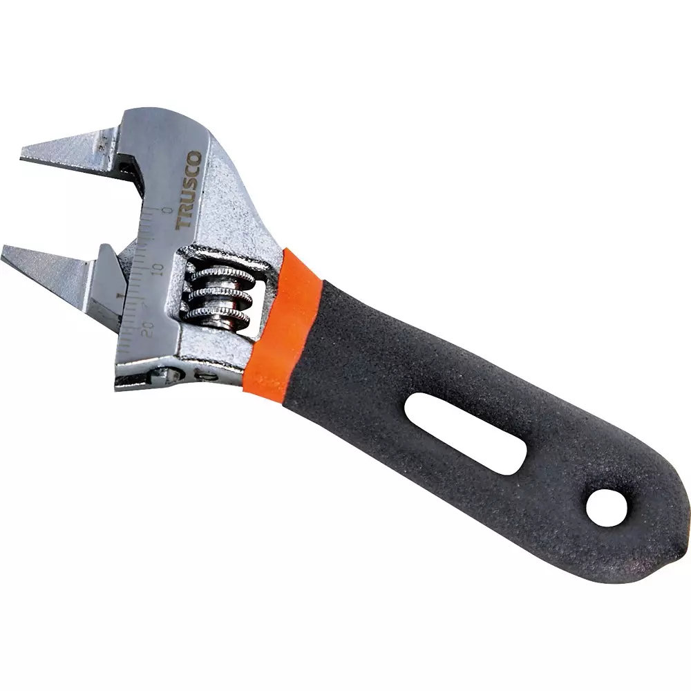 TRUSCO Thin Wide Monkey Short Type Spanner Chromium Vanadium Steel, TRMW-24ST