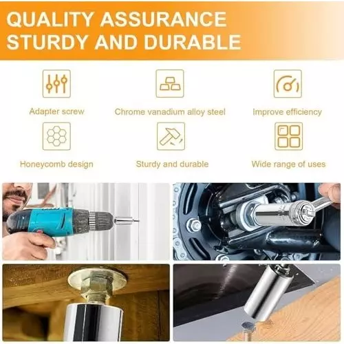 generic-universal-socket-wrench-with-electric-drill-adapter-self-adjusting-7-19-mm-socket-tool-for-nuts-bolts-odd-shape-fasteners-silver