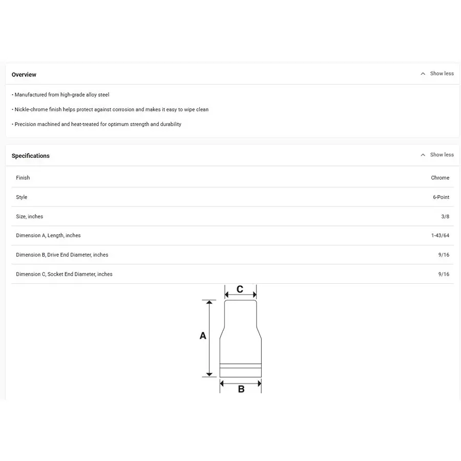 blue-point-14-inch-635-mm-drive-deep-socket-chrome-finish-alloy-steel-body-and-38-inch-952-mm-size-blpls1438