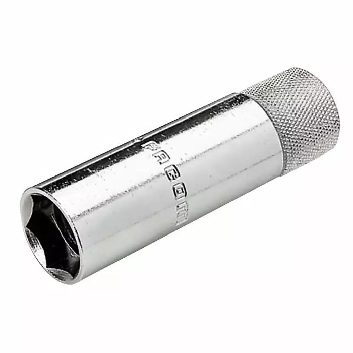 Facom 3/8 inch Drive 21mm Spark Plug Socket, 6 point, 90 mm Overall Length, B.J21A1
