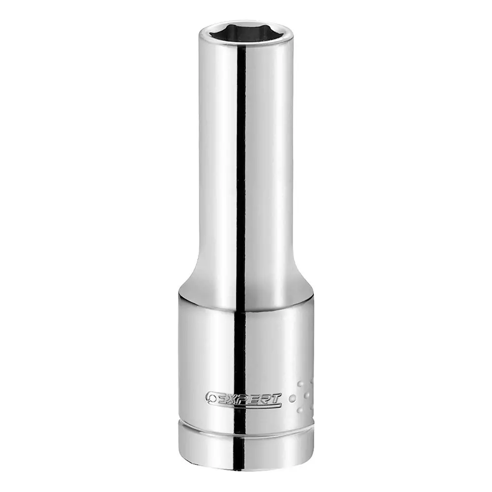 Facom 1/4 inch Drive 7mm Deep Socket, 6 point, 49.5 mm Overall Length, E113755