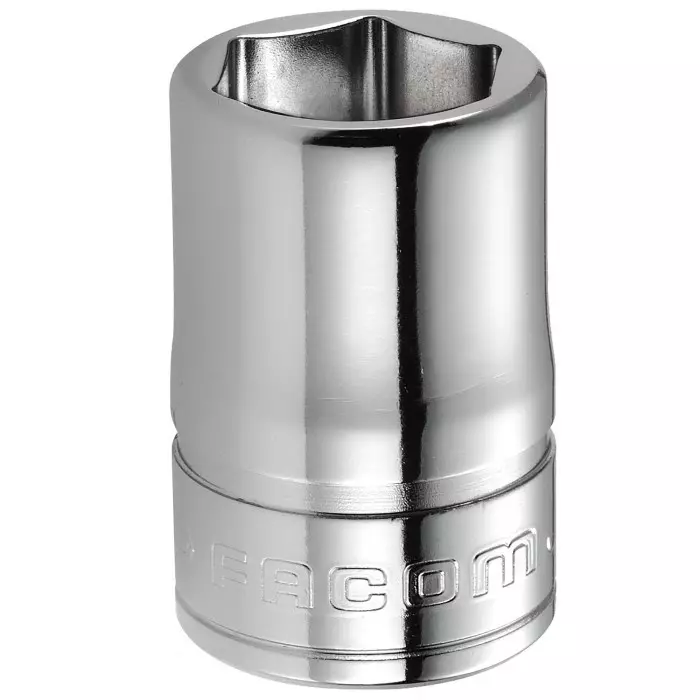 Facom 3/8 inch Drive 10mm Standard Socket, 6 point, 27 mm Overall Length, J.10H
