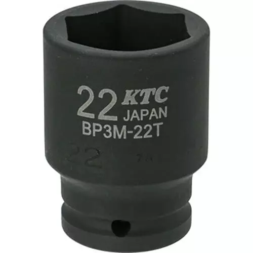 Ktc Semi-Deep Impact Socket 41 mm OL 9.5 mm Sq. Drive, BP3M-22T
