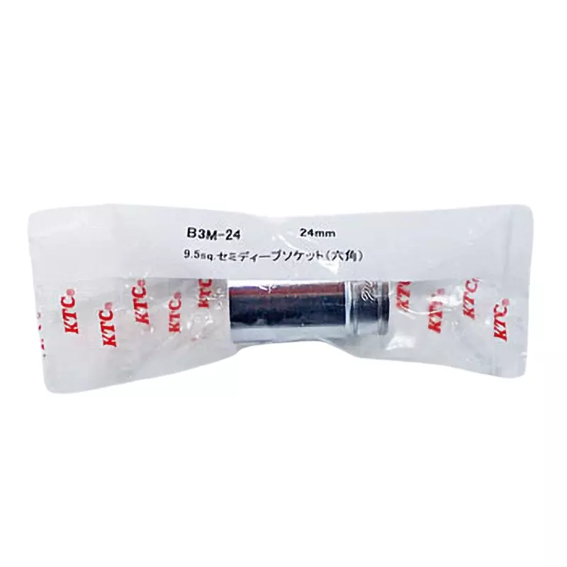 Ktc Hexagon Semi-Deep Socket 9.5 mm Sq. Drive, B3M-24