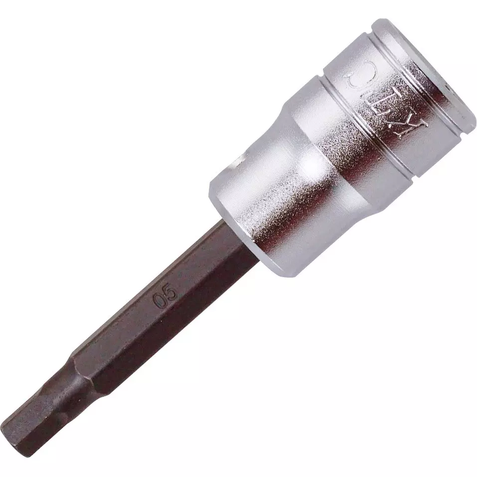 Ktc Hexagon Bit Socket 5 mm 9.5 mm (3/8 Inch) Square Drive 66 mm Length, BT3-05