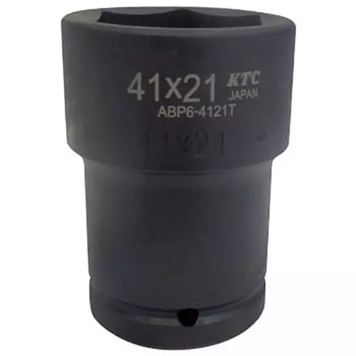 Ktc Truck Wheel Nut Combination Socket 41 mm Hex x21 mm Sq. Hole 19 mm Sq. Drive, ABP6-4121TP