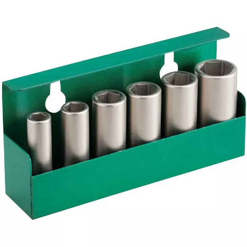 TONE Long Socket Set For Impact Electroless Nickel Plating Wall Hanging Type 9.5mm, NV306