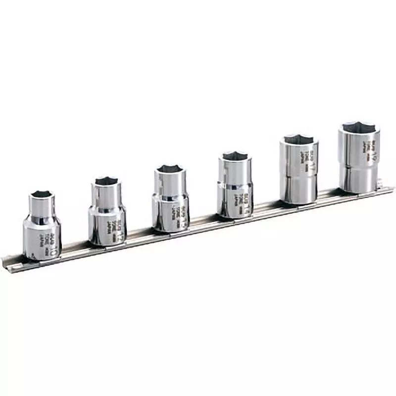 TONE Sus Socket Set Hexagon With Holder, SHS406 (10 Pcs Set)