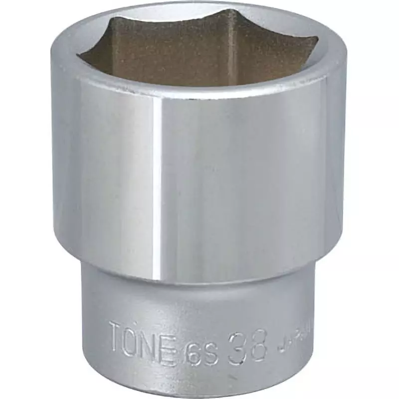 TONE Socket 6 Corners Hexagon Type 19 mm Square Drive, 6S-38