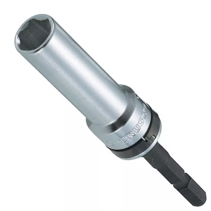TRUSCO Electric Screwdriver Socket 6.35 mm Shank Dia, TEUF-10