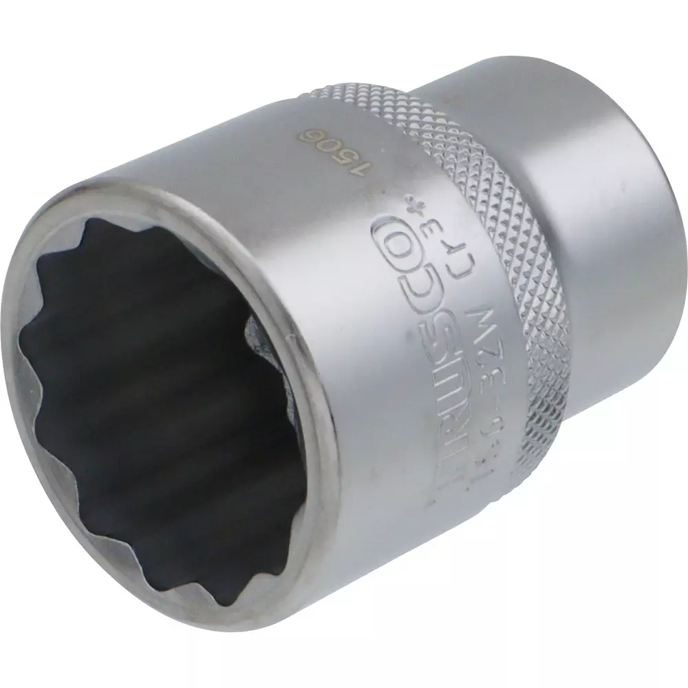 TRUSCO Socket Chrome Vanadium Steel 56 mm Overall Length, TS6-32W