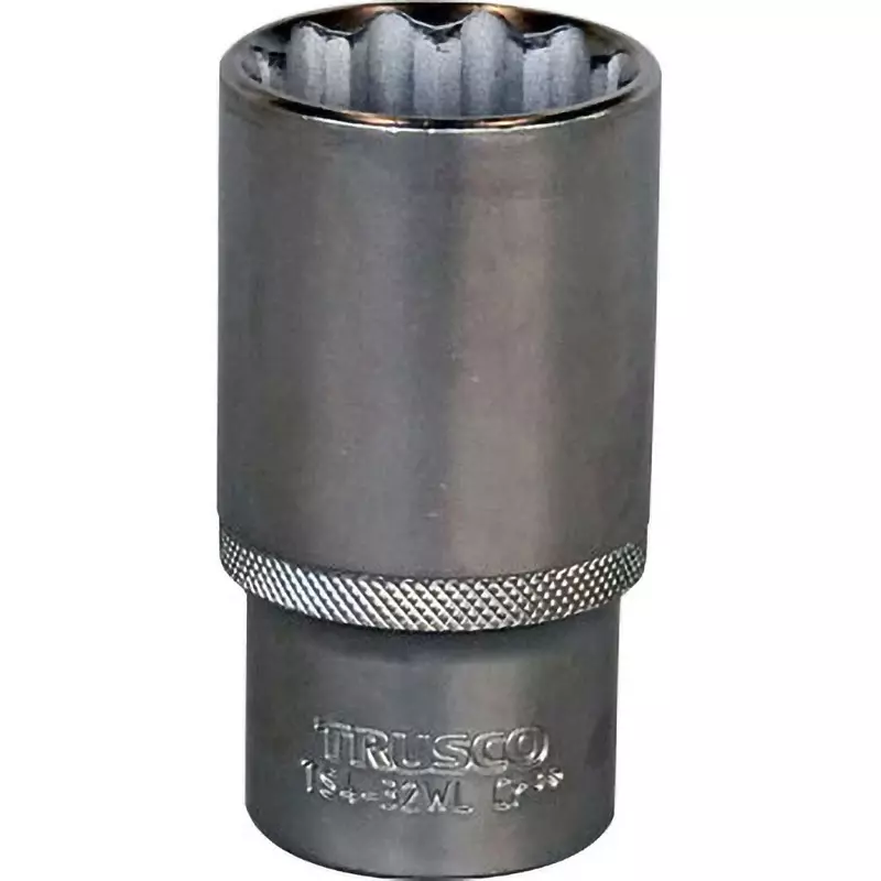 TRUSCO Deep Socket Chrome Vanadium Steel 32 mm Hex Size, TS4-32WL