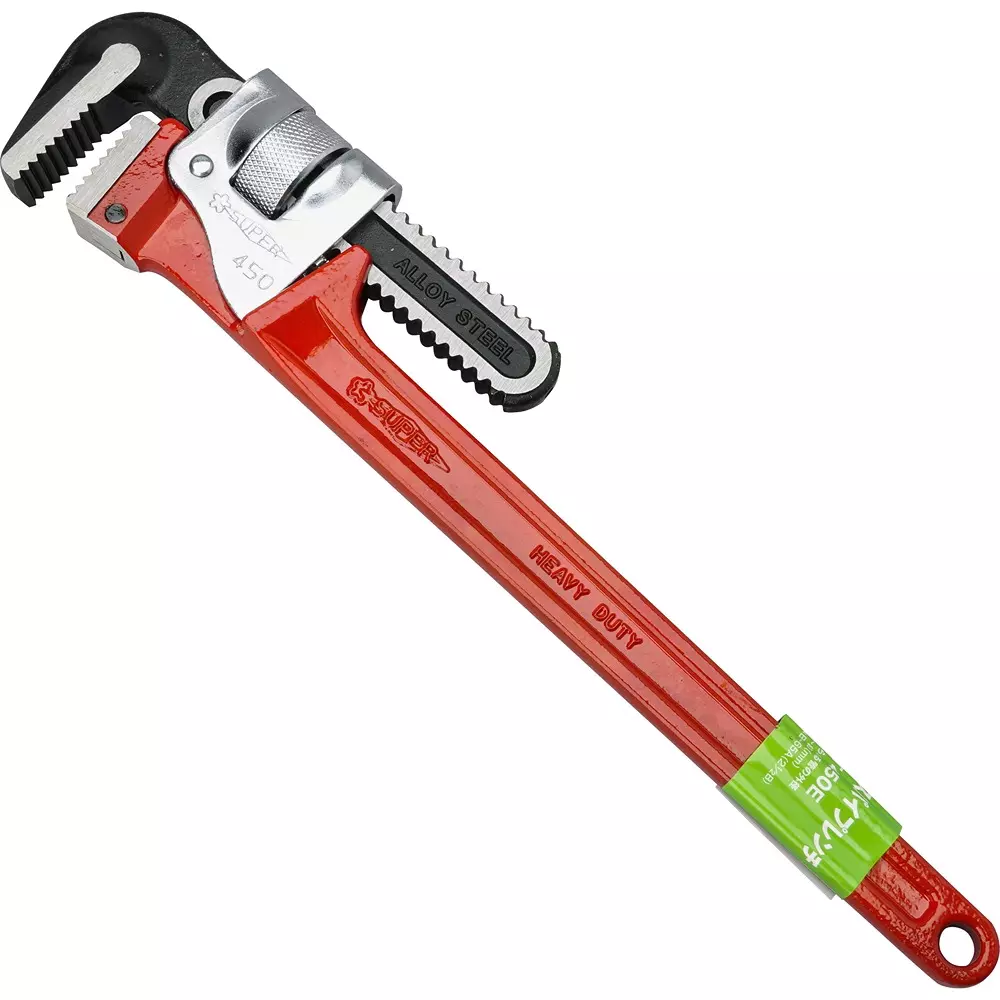 Super Tool Deluxe Pipe Wrench 450 mm Overall Length, DT450E