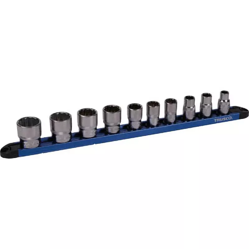 TRUSCO Socket Set Chrome Vanadium Steel, TS3-W-10S