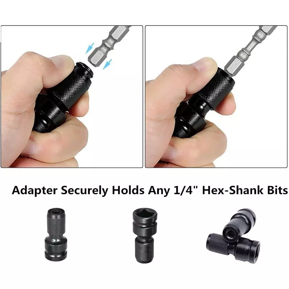 veltrix-2-pcs-impact-wrench-socket-adapter-12-square-drive-to-14-hex-bit-holder-with-quick-release-mechanism