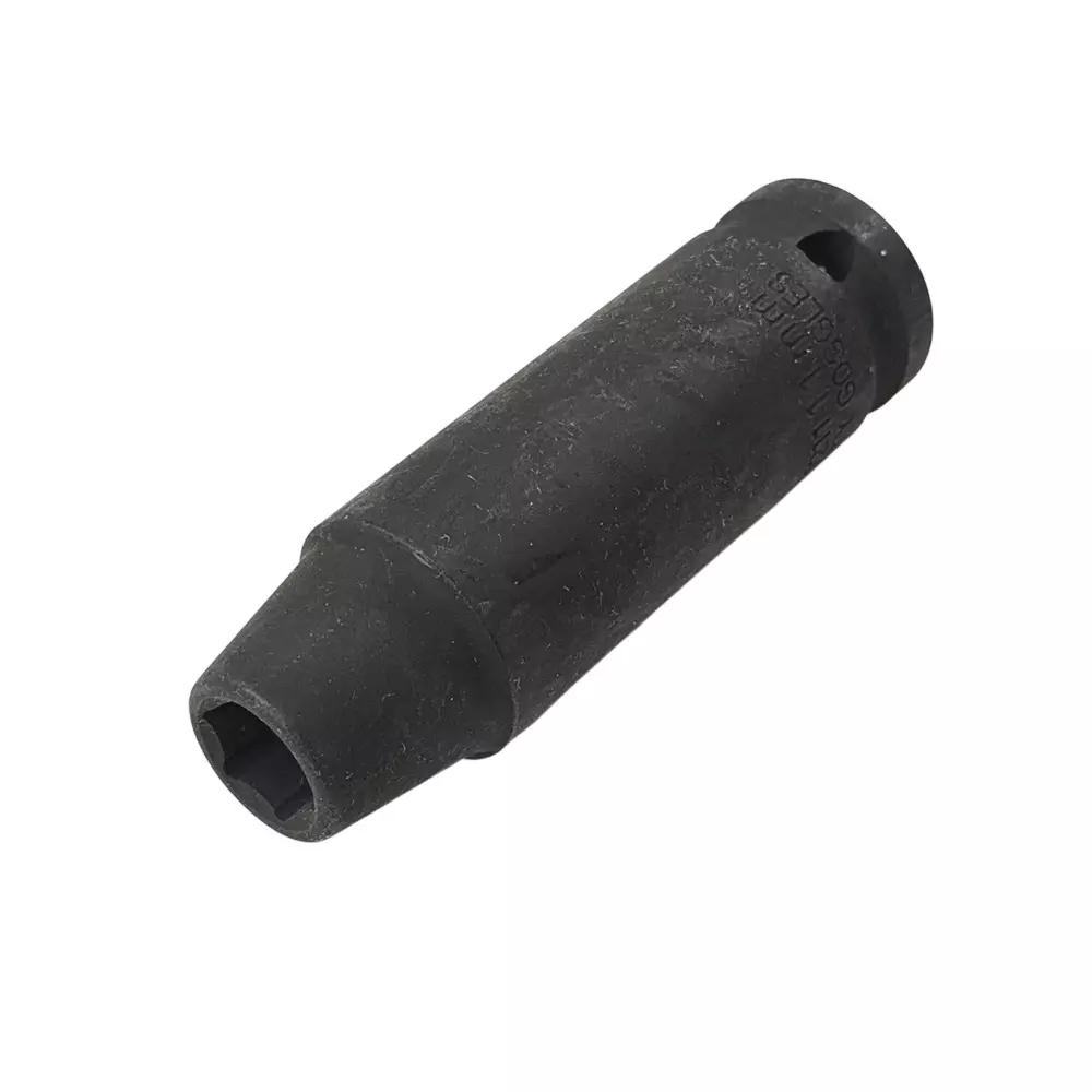Blue-Point 1/2 inch (12.7 mm) Drive Deep Impact Socket 6 Points Black Color Heat Treated Metal Body and Size 11 mm, BLPLSMIM1211