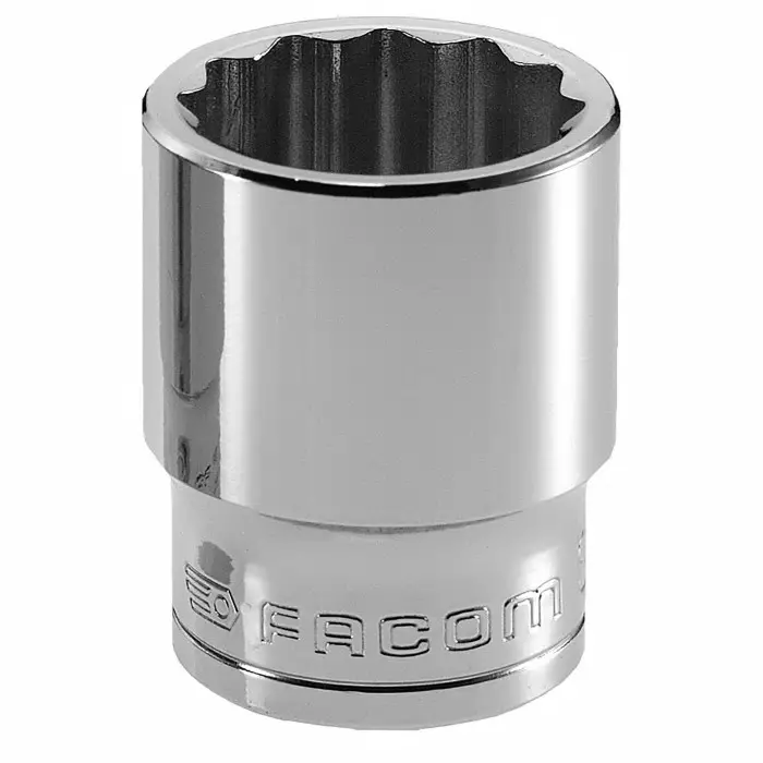 Facom 1/2 inch Drive 3/4in Standard Socket, 12 point, 36 mm Overall Length, S.3/4