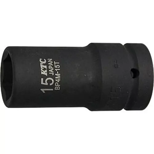 Ktc Semi-Deep Impact Socket 52 mm OL 12.7 mm Sq. Drive, BP4M-15T