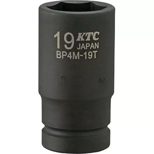 Ktc Semi-Deep Impact Socket 52 mm OL 12.7 mm Sq. Drive, BP4M-19T